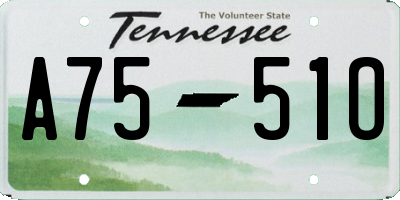 TN license plate A7551O