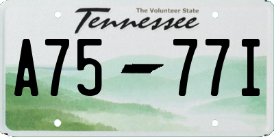TN license plate A7577I