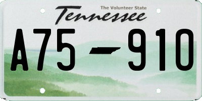 TN license plate A7591O