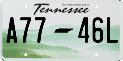 TN license plate A7746L