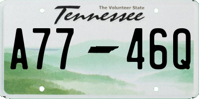 TN license plate A7746Q