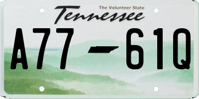 TN license plate A7761Q
