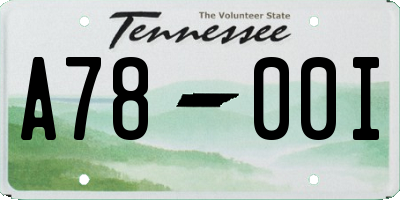 TN license plate A7800I