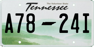 TN license plate A7824I