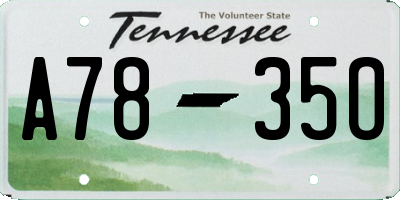 TN license plate A7835O