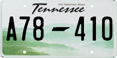 TN license plate A7841O