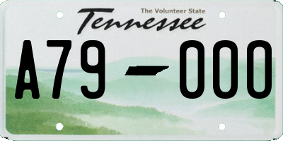 TN license plate A7900O