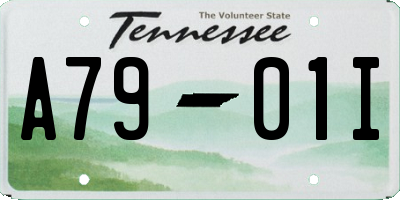 TN license plate A7901I