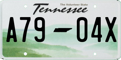 TN license plate A7904X