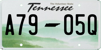 TN license plate A7905Q