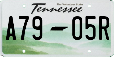 TN license plate A7905R