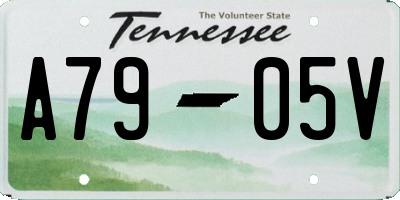 TN license plate A7905V