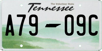 TN license plate A7909C