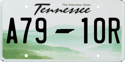 TN license plate A7910R