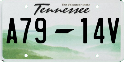 TN license plate A7914V