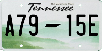 TN license plate A7915E