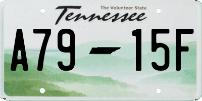 TN license plate A7915F