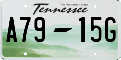 TN license plate A7915G