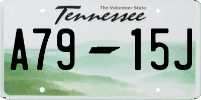 TN license plate A7915J