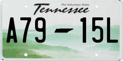 TN license plate A7915L