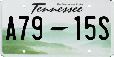 TN license plate A7915S