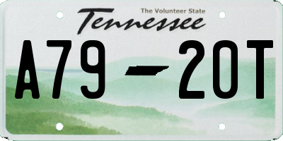 TN license plate A7920T