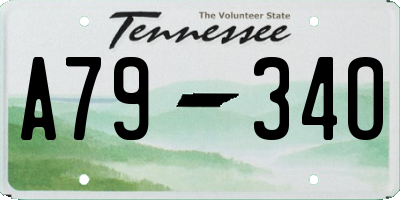 TN license plate A7934O