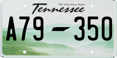 TN license plate A7935O