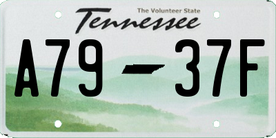 TN license plate A7937F