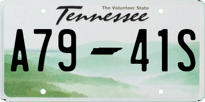 TN license plate A7941S