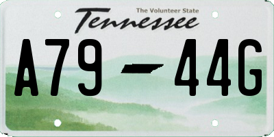 TN license plate A7944G