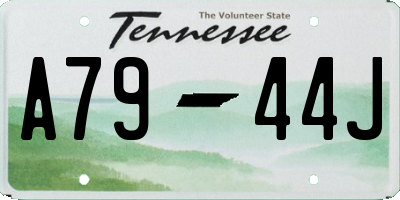 TN license plate A7944J