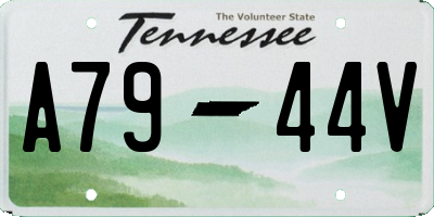 TN license plate A7944V