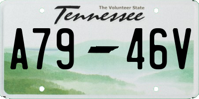 TN license plate A7946V