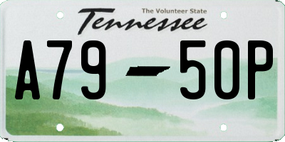 TN license plate A7950P