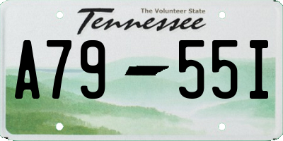 TN license plate A7955I