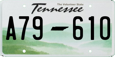 TN license plate A7961O