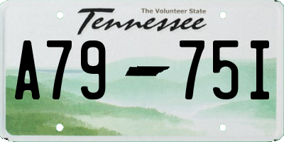TN license plate A7975I