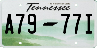 TN license plate A7977I