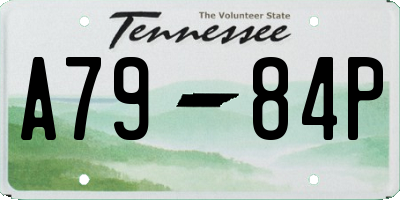 TN license plate A7984P