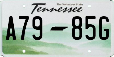TN license plate A7985G