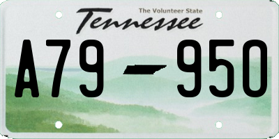 TN license plate A7995O
