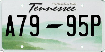 TN license plate A7995P