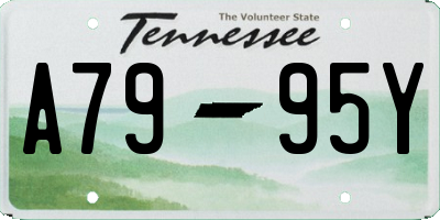 TN license plate A7995Y