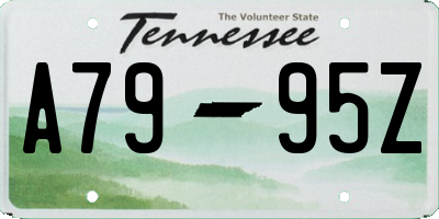 TN license plate A7995Z