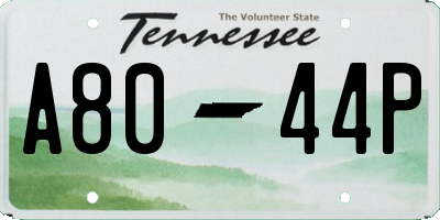 TN license plate A8044P