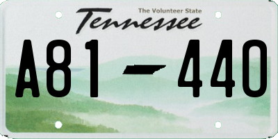 TN license plate A8144O