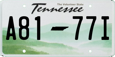 TN license plate A8177I