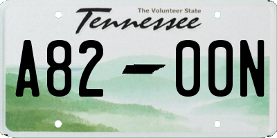 TN license plate A8200N