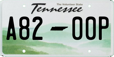TN license plate A8200P